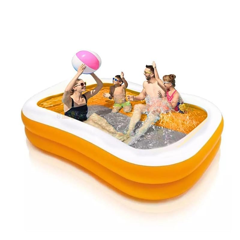 Image of New 7 Ft Portable Inflatable Foldable Swimming Pool Tub Water Pool for Kids and Adults Outdoor & Indoor Bathing Tub (Multicolor)