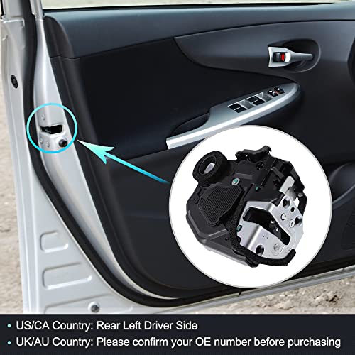 Image of X AUTOHAUX Power Door Lock Actuator Motor Rear Left Driver Side for LEXUS GS350 2016-2019 6906006100 6906033120