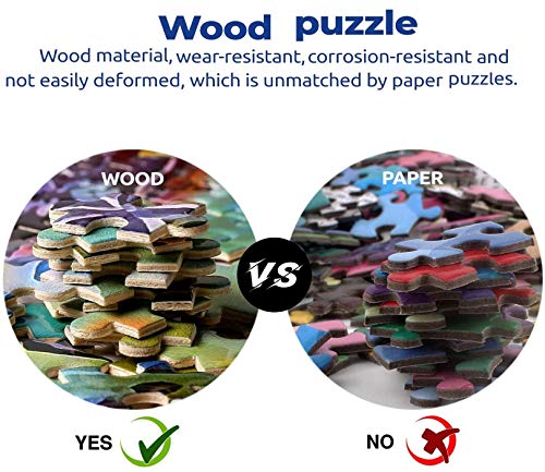 LINTOPNPO Puzzles for Adults,1000 Piece Jigsaw Puzzles for Adults, Buddha Puzzles,Wood Puzzle,Christmas Puzzle,… - Image 3