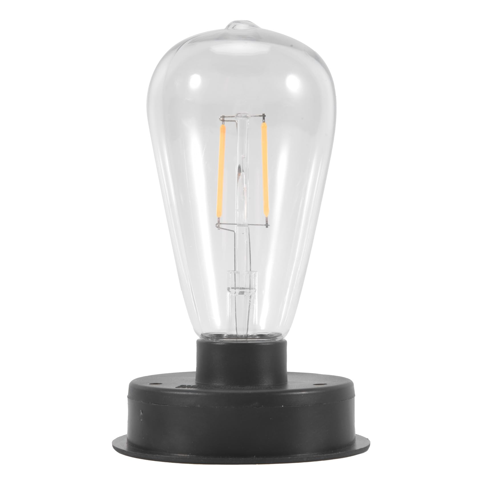 qimoi 1Pc Solar LED Filament Bulb Lamp 2800K Automatic Light Sensors Fence Night Lights for Garden Lamp(8.5cm)