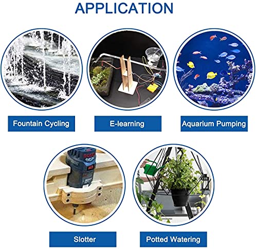 4Pcs Micro Submersible Mini Water Pump Dc 3V-5V With 10Ft Clear Vinyl Tubing Set For Fish Tank Garden Plant #TOP4