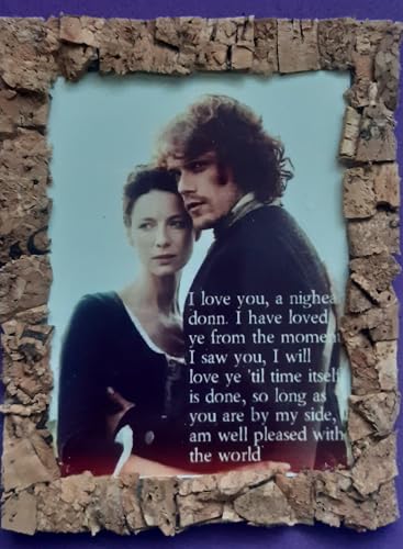 Outlander Jamie Fraser und Claire motivierende inspirierende Zitate TV-Serie Geschenkideen für Fans Kühlschrankmagnet Souvenir Kühlschrankmagnet verschiedene Größen (22 9 x 20 3 cm)