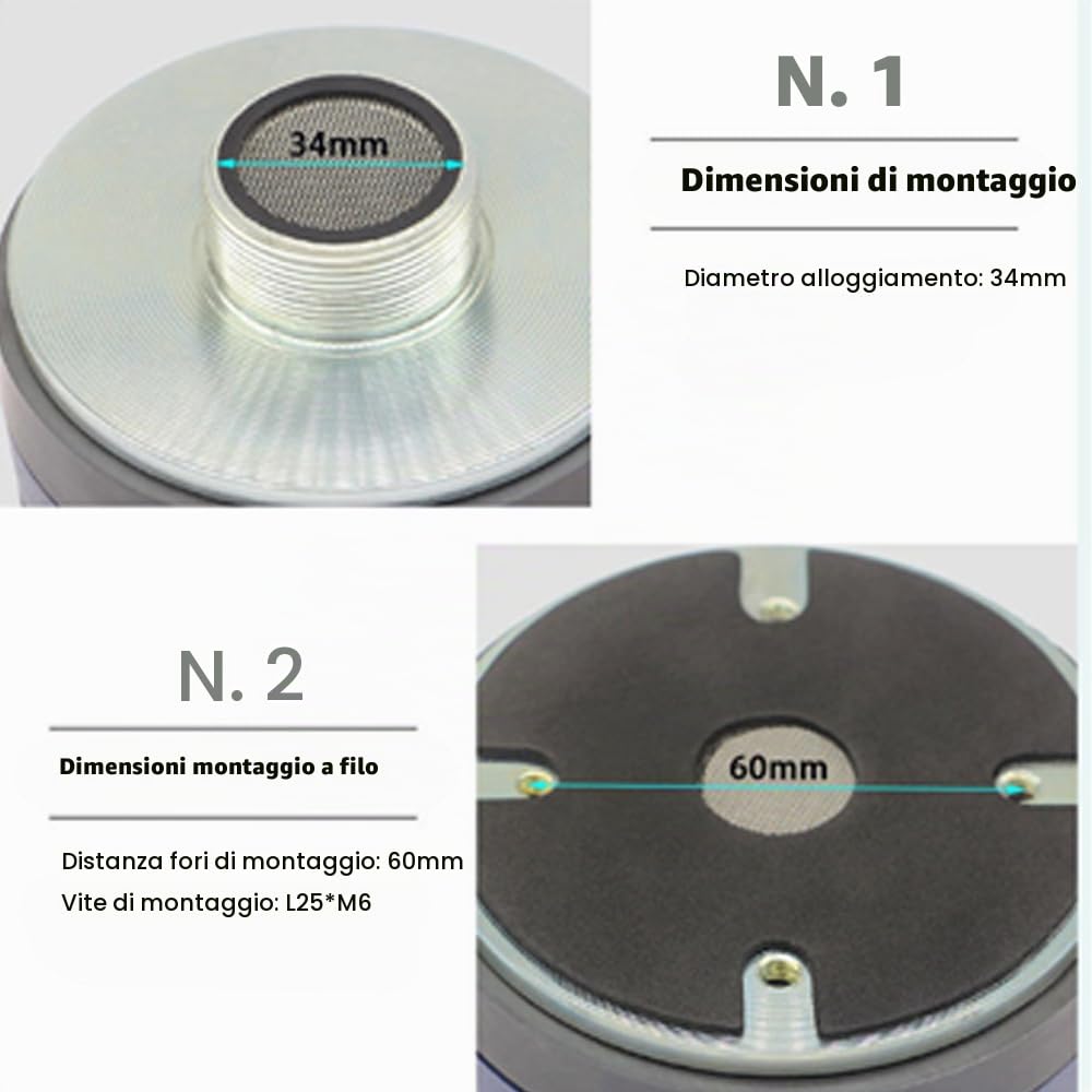 Yctze Driver di Compressione degli Oliminari 200 W con Terapia con Costruzione in Metallo a Magnet Premium per Accessori del di Altoparlanti Audio 'Auto
