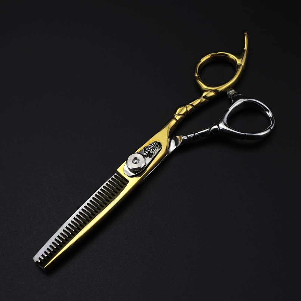Haarschneideschere, 6 Zoll, Professionelle 440C-Stahlschere Mit Goldkrone, Haarschere Zum Schneiden Von Friseurhaaren, Effilierschere, Friseurschere,Satz-B
