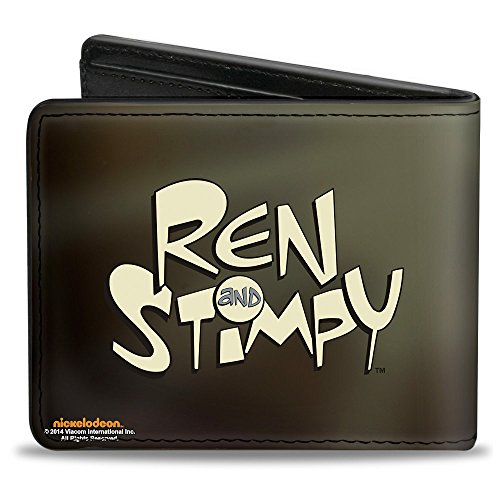 Buckle-Down WBF-PU-RNG Nickelodeon Men'S Standard Buckle-Down Pu Bifold Wallet-Powdered Toastman Cling Tenaciously To My Buttocks + Ren And Stimpy Logo thumb #1