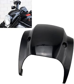 H RUO مصباح يدوي للدراجات النارية غطاء الطربوش يناسب Harley V-Rod Night Rod 2012-2017 2016 2015