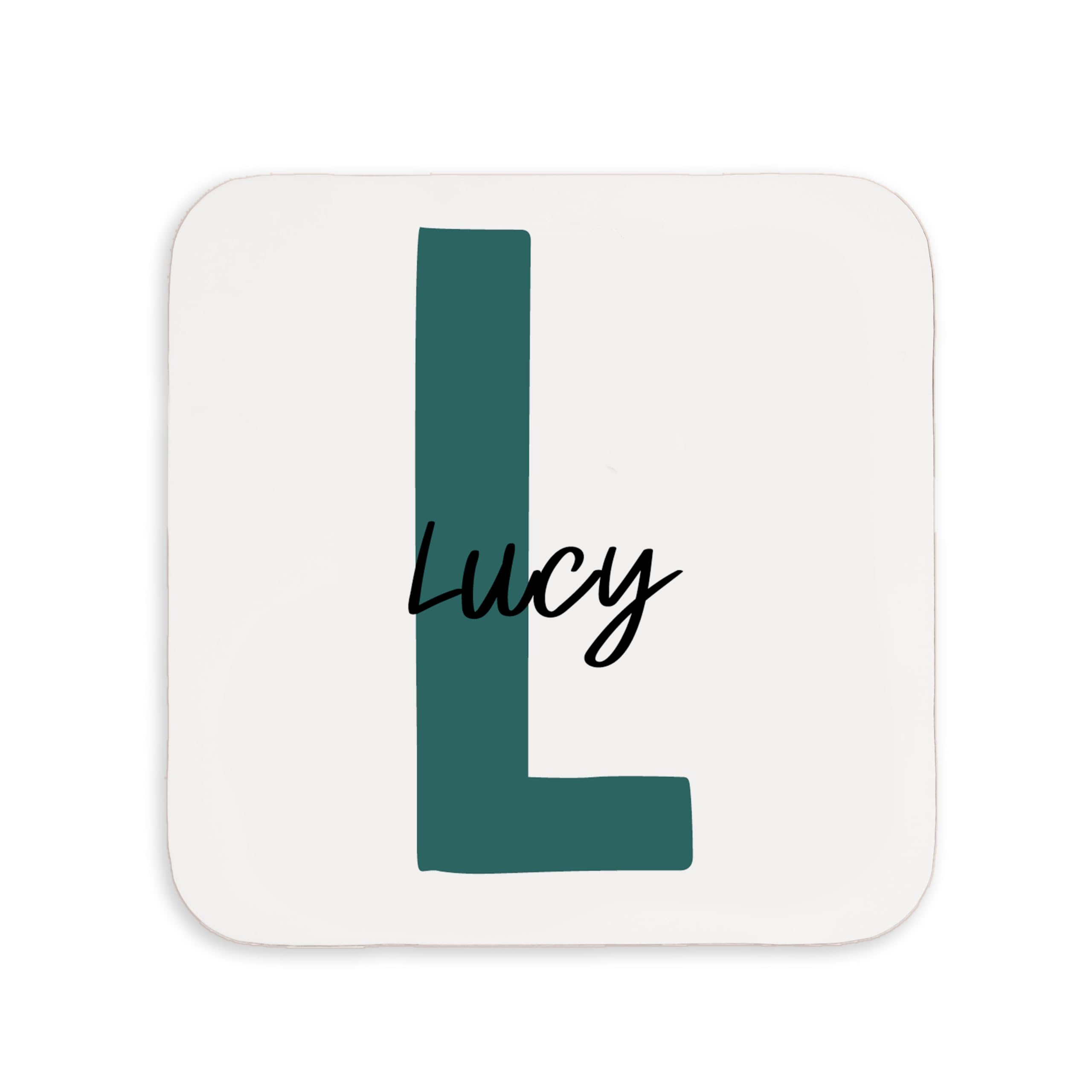 Personalised Mug with Name and Initial, Personalised Gifts for Women Coffee Mug Coffee Cup, customised Gifts, Mugs for Women, Coffee Mugs, Personalised Gifts for Girls (Forest Coaster)
