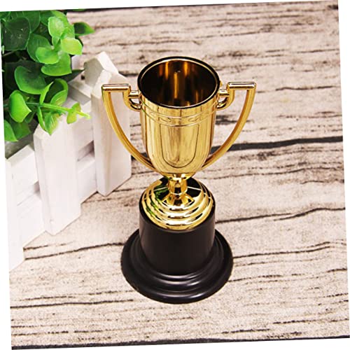 GANAZONO 3 Pecas Troféu dourado Troféu de plástico Troféu pequeno Surpreenda com um troféu copa trof