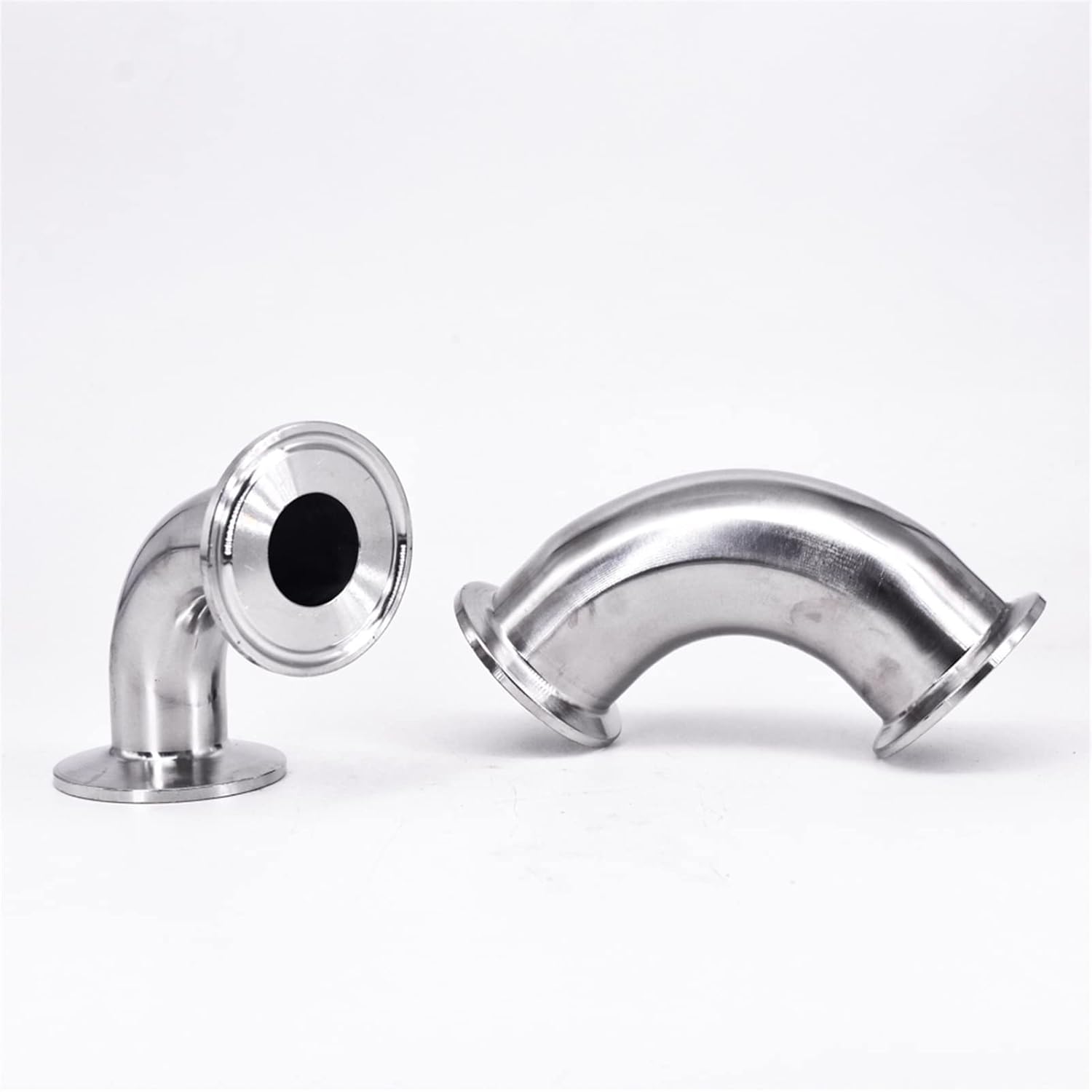 Stainless Steel Elbow Tri Clamp Elbow 90 Degree Stainless Steel Sanitary Pipe Fitting Connector SUS304 316L 0.5" 1.5" 2" 2.5" 3" 3.5" 4"(SUS304,89mm OD K106mm)