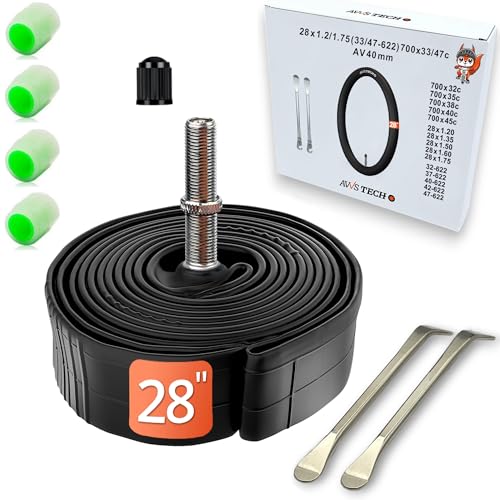 Fahrradschlauch 28 Zoll Autoventil AV...