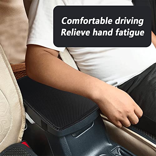 Nhhc Car Center Console Pad,Carbon Fiberleather Center Console Cushion Pad,Waterproof Car Armrest Cover Protector For Most Vehicle, Suv, Truck, Car #TOP6