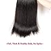 RUIMEISI Brazilian Straight Hair With Closure 3 Bundles Unprocessed Virgin Human Hair Bundles With Lace Closure Free Part Hair Extensions Natural Colorï¼ˆ12/14/16+10 Inch