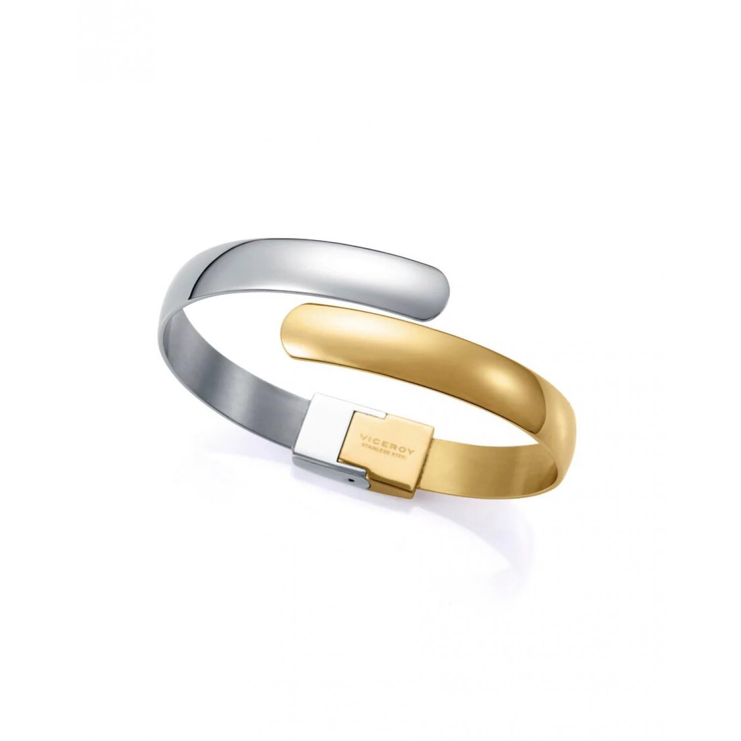 Viceroy Fashion 75370P01012 – Rigid Bicolour Bracelet for Women, Sophisticated Style, Stainless Steel, No Gemstone