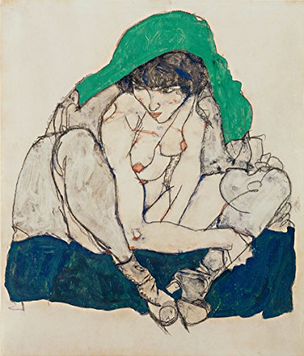 Réplica de Egon Schiele con marco de madera: elegancia clásica de museo 2