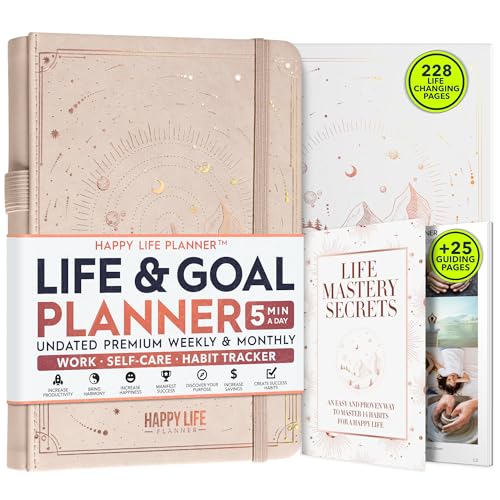 Life Mastery Planner - A 12 Month Journey to Crush Your Goals, In...