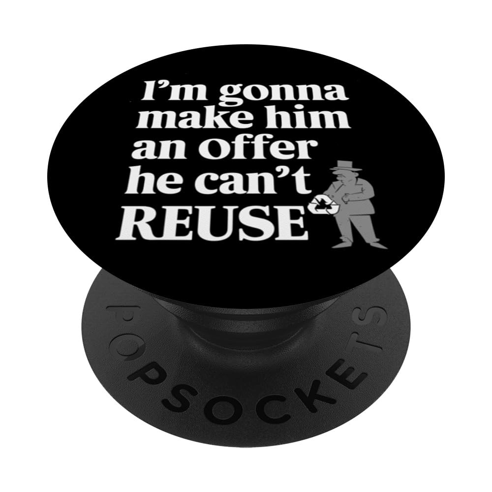 Gangster Style Mafia Lifestyle Organized Crime Family PopSockets Swappable PopGrip, Black