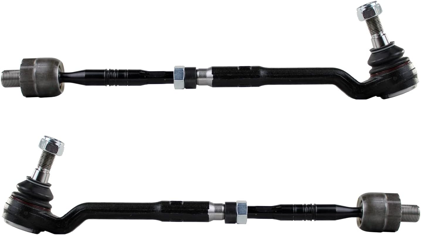 Set of Front Left LH & Right RH Forged Steel Steering Tie Rods Assemblies Pair (2 Pieces) For BMW E53 X5 2004-2006