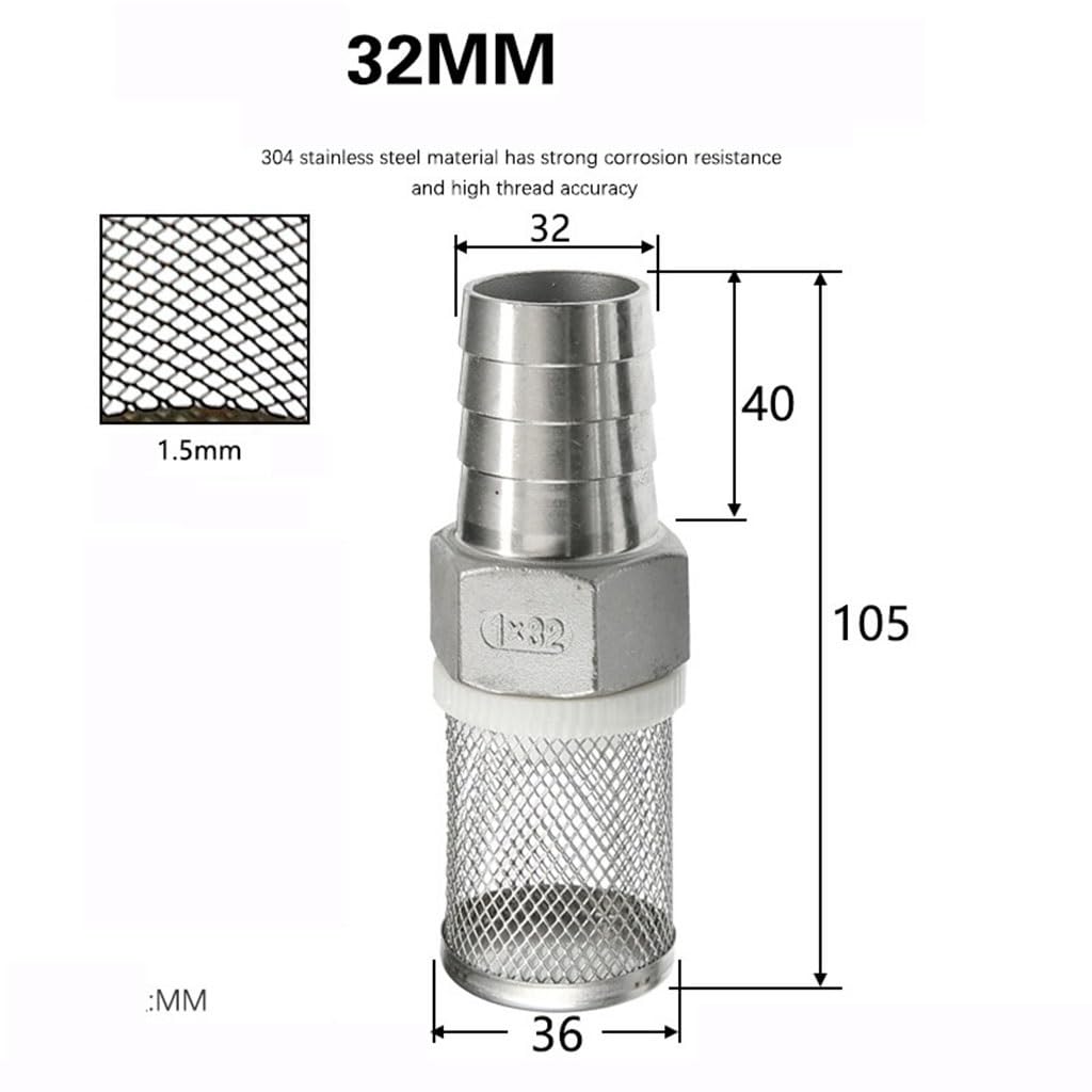 filtro para bomba de agua, Lavadora A Presión - Manguera De 15/20/25/32 Mm Compatible Con Riego Jardines, Filtro Tubería