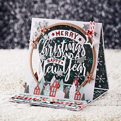 CYFUN DESIGN Fustelle in metallo con bordo smerlato, per decorare biglietti, scrapbooking, goffratura, fai da te