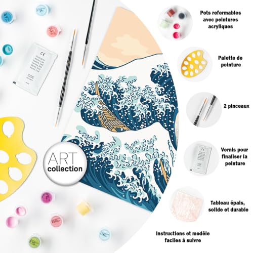 CreArt Peinture au numéro : Grand Format : La Grande Vague Ravensburger Jeux France - vue 7
