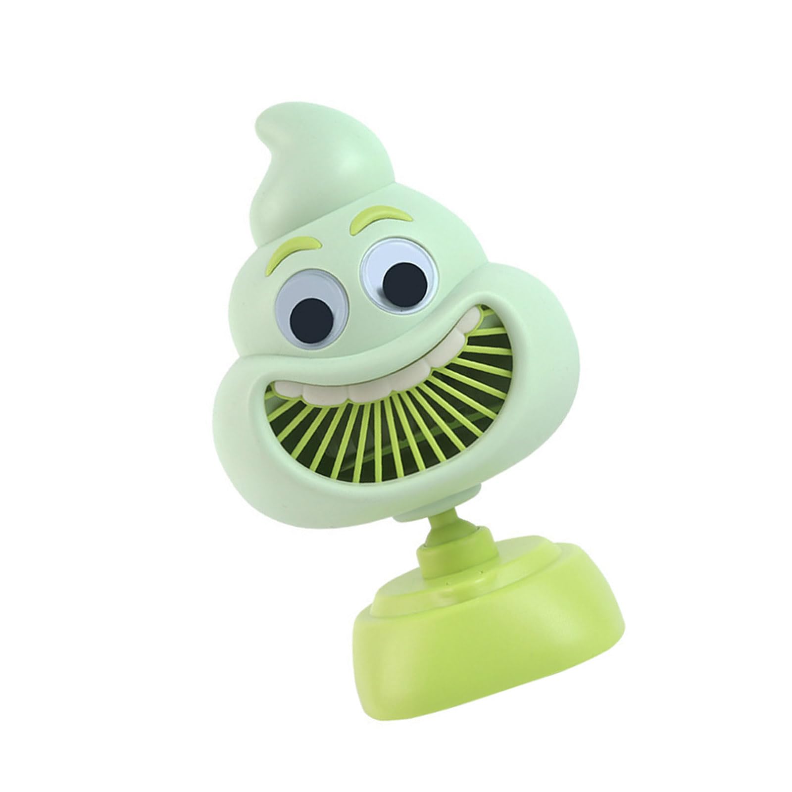 CAZSTYK Creative Novelty Handheld Fan Poop Shape Portable Desktop Design Motor for Kids Adults Quiet Offices