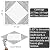 MORCART 20Pcs Peel and Stick Floor Tile, 11.8"x 11.8" Vinyl Flooring, Waterproof No Adhesive Residue DIY Flooring for Bathroom, Kitchen, Fireplace, Pet House, Stairs, Bedrooms, Wall Black White Line