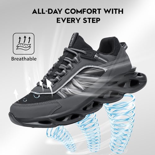 GSLMOLN Men's Walking Running Shoes Lightweight Non-Slip Fashion Casual Sneakers Athletic Breathable Mesh Tennis Sneakers Jogging Cross Training2