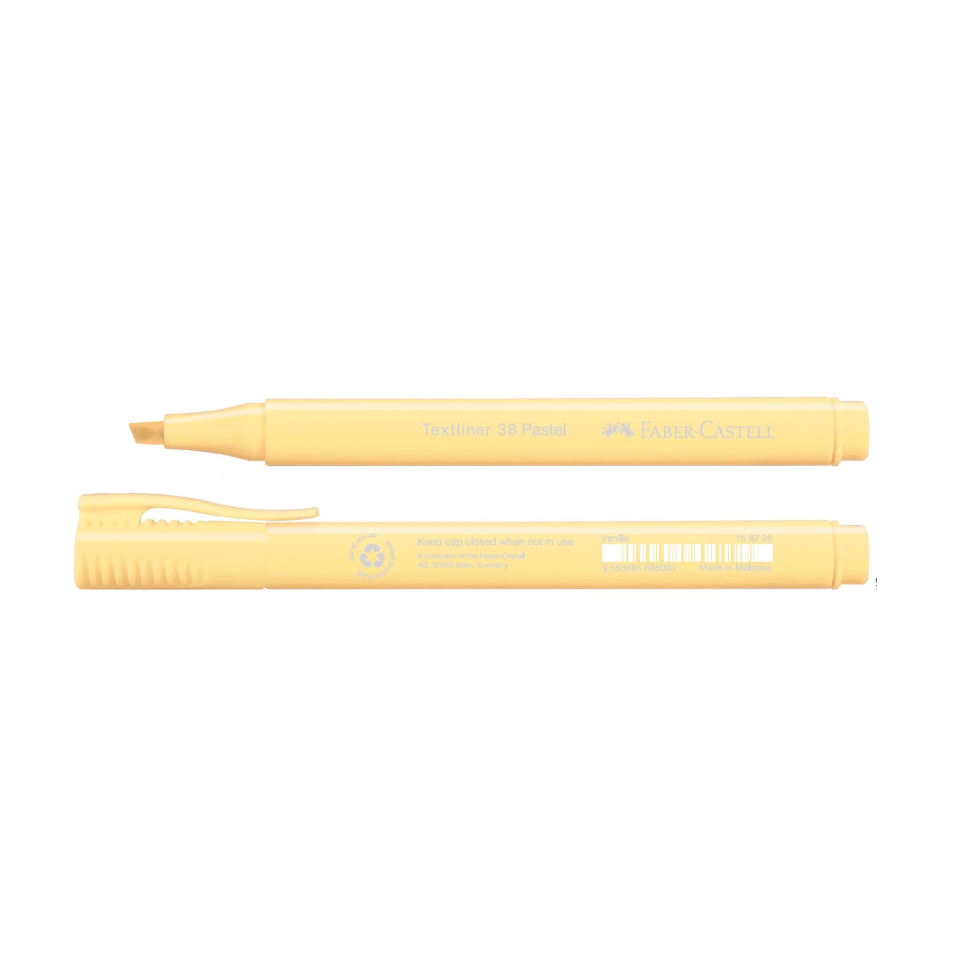 Faber-Castell 4 flamastry do zaznaczania tekstów w 38 pastelowych kolorach