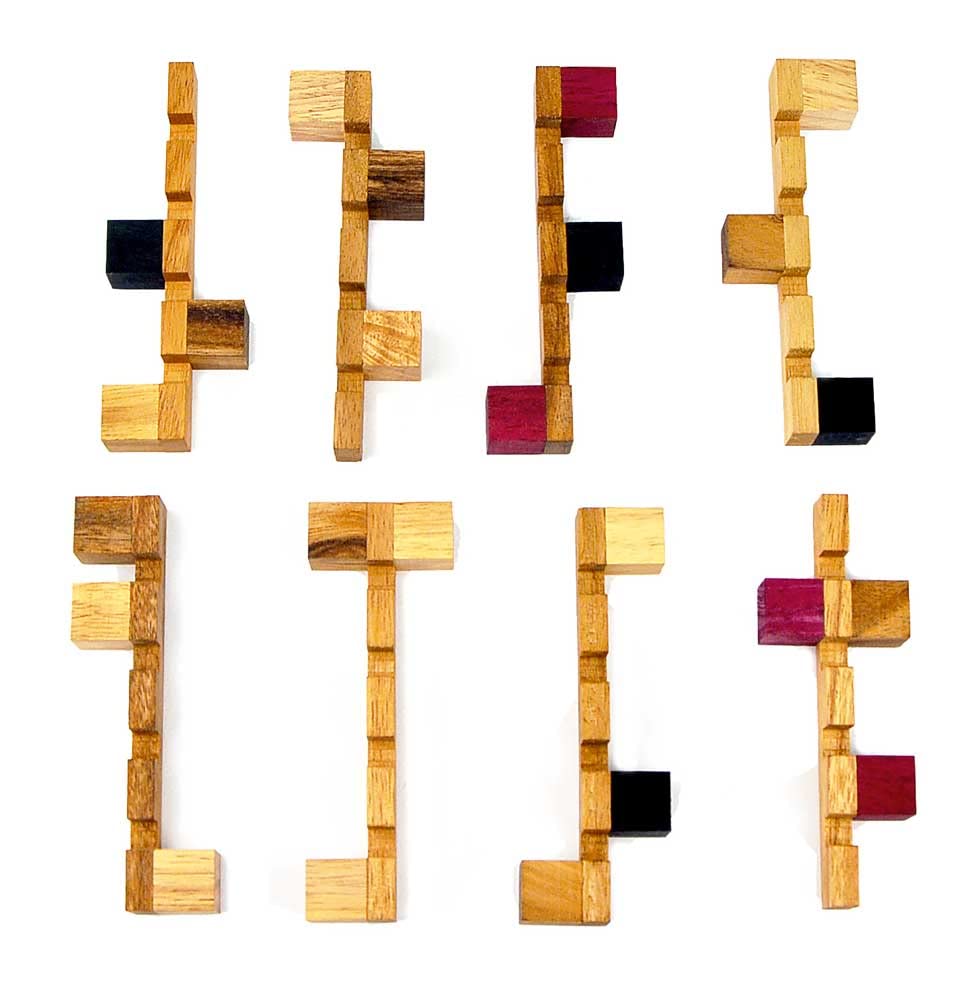 Casse-tête Porte-bouteille Logica – Métal Chromé – Difficulté Extrême 4/6 – Collection Da Vinci