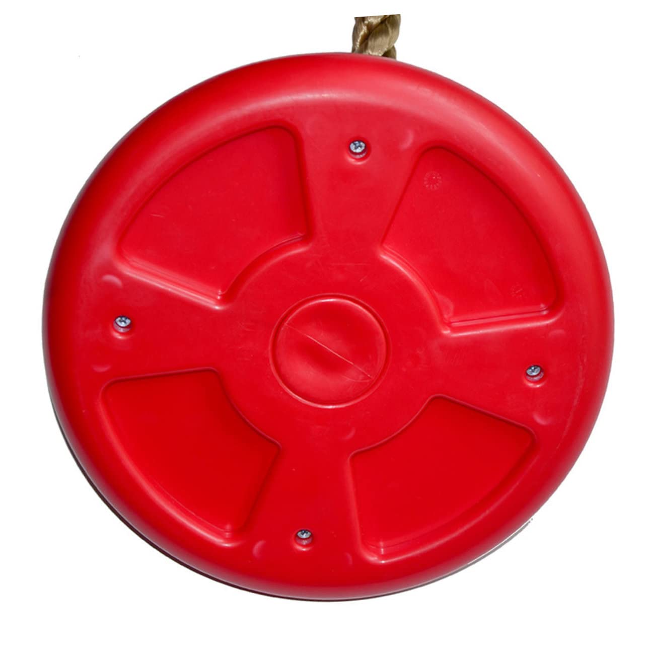 Toddmomy Round Disk Swing for Indoor Outdoor Recreation for Boys and Cord and Material Red