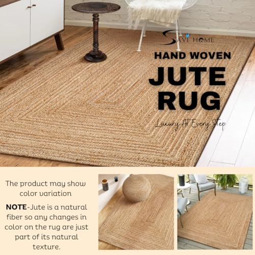 Tapete Savi Home Yute Natural 91x152 cm Trenzado miniatura 4