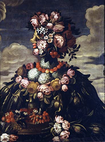 Impression toile Arcimboldo Printemps 60x90 : élégance du Castello Sforzesco