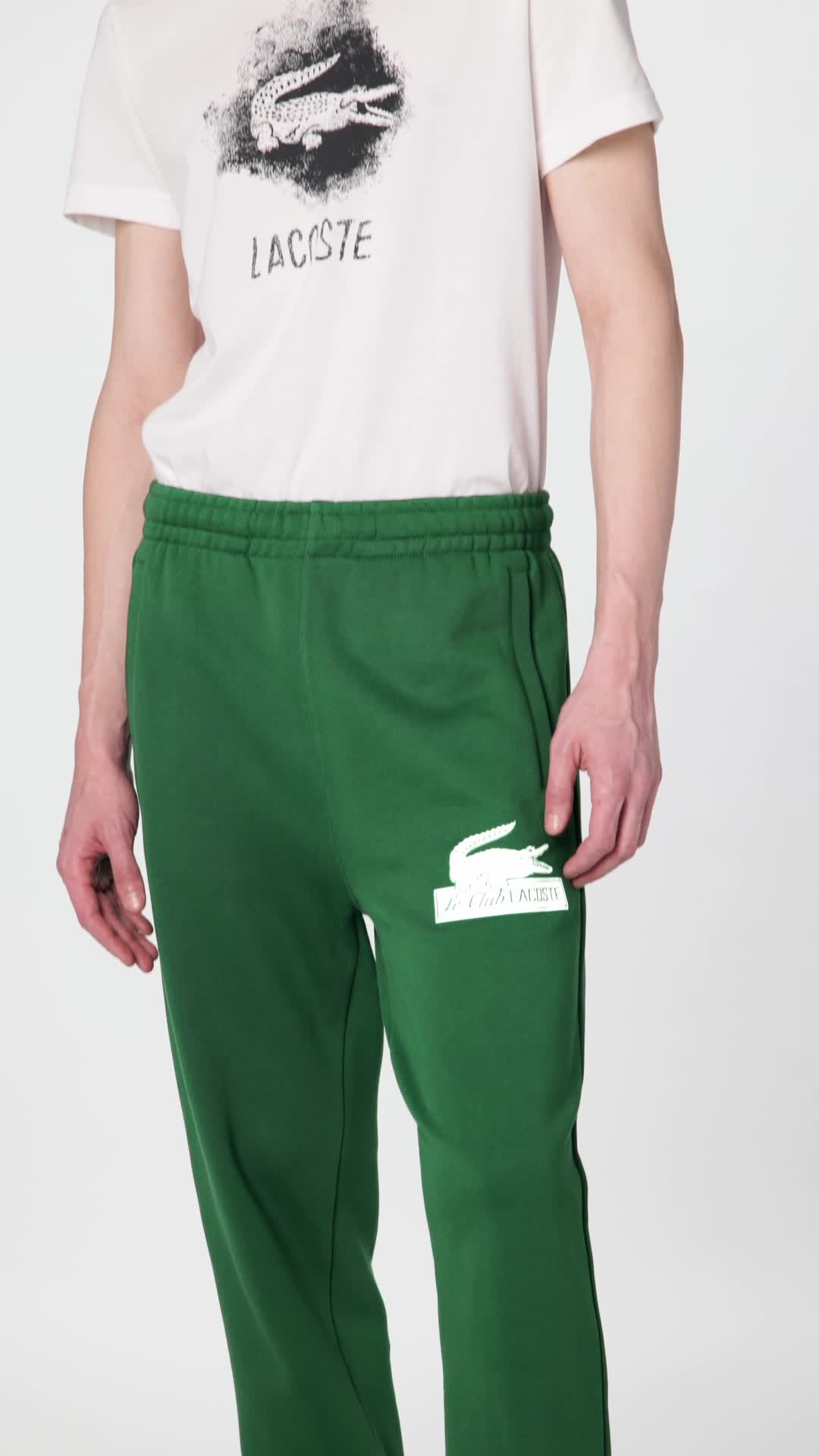 Amazon.com: Lacoste Men's Organic Cotton Track Pants, Green, Small