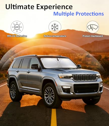 Image of Windshield Sun Shade for Jeep Grand Cherokee 2022-2025