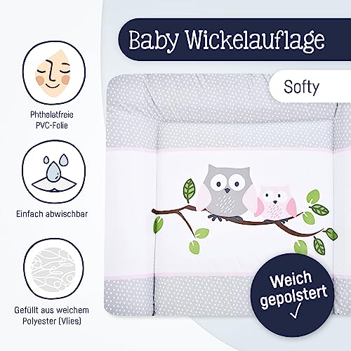 Julius Zöllner Wickelauflage Softy 85x75 cm - Wickelunterlage - wasserdicht und abwischbar - Made in Germany – Oeko-Tex Standard 100… – Ansicht 2