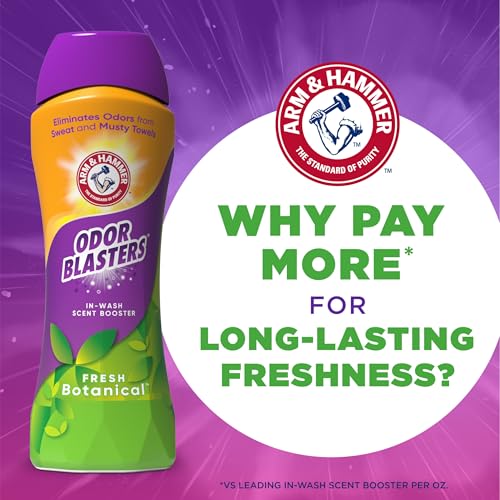 ARM & HAMMER Odor Blasters In-Wash Scent Booster, Fresh Botanical, 24 Oz - image 8