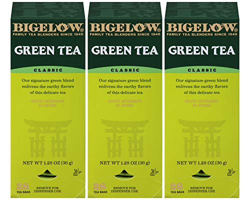 Bigelow Classic Green Tea 28-Count Box (Pack of 3) Premium Bagged Green Tea