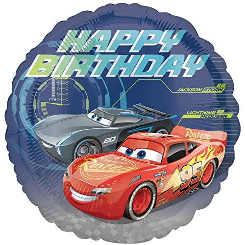 Cars 3 Happy Birthday - Standard Circle