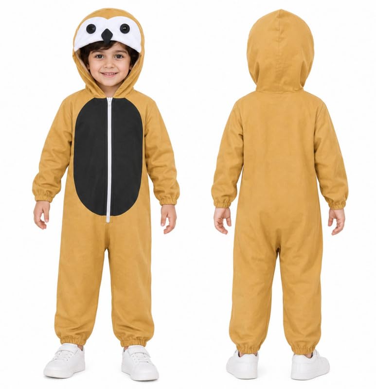 Image of Animal Costume for Kids | Plush Fancy Dress Costume for Boys & Girls |School Fancy Dress, Annual Day, Jungle Theme, Role Play, Halloween & Birthday Party