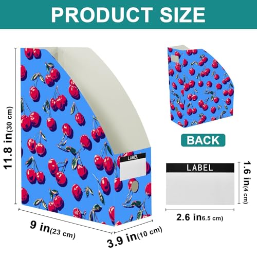 Classeurs pliables pour magazines pour ranger un bureau encombré avec 3 boîtes