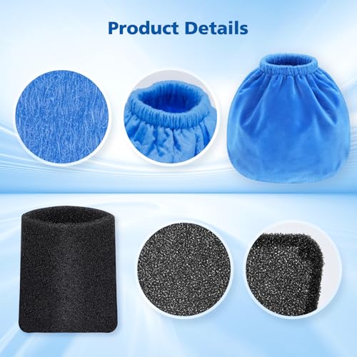 Image of VRC2 Cloth Filters for Vacmaster 1.5-3.2 Gallon Wet /Dry Vacuums