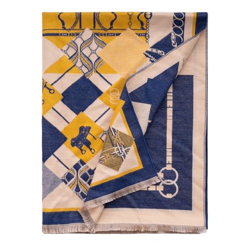 Women’s Soft Silky Pashmina Shawl Wrap – Paisley & Floral Scarf with Fringe, Warm Winter Wrap for Wedding & Travel