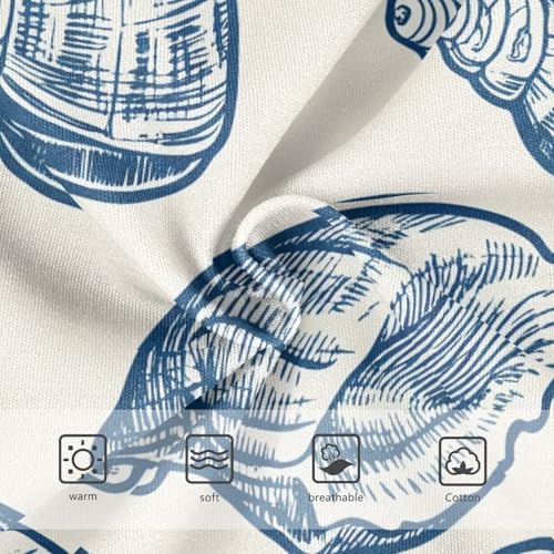 Cotton Toddler Underwear Floral Vintage Sea Shells Blue Light Beige Panties Little Girl Animals Underpants Briefs 2t3