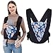 IULONEE Porte-bébé Ventraux Baby Carrier Convertible Écharpe de Portage Sac à dos léger pour Bébés Nouveau-né à Tout-petit 8-44 livres Bleu Foncé