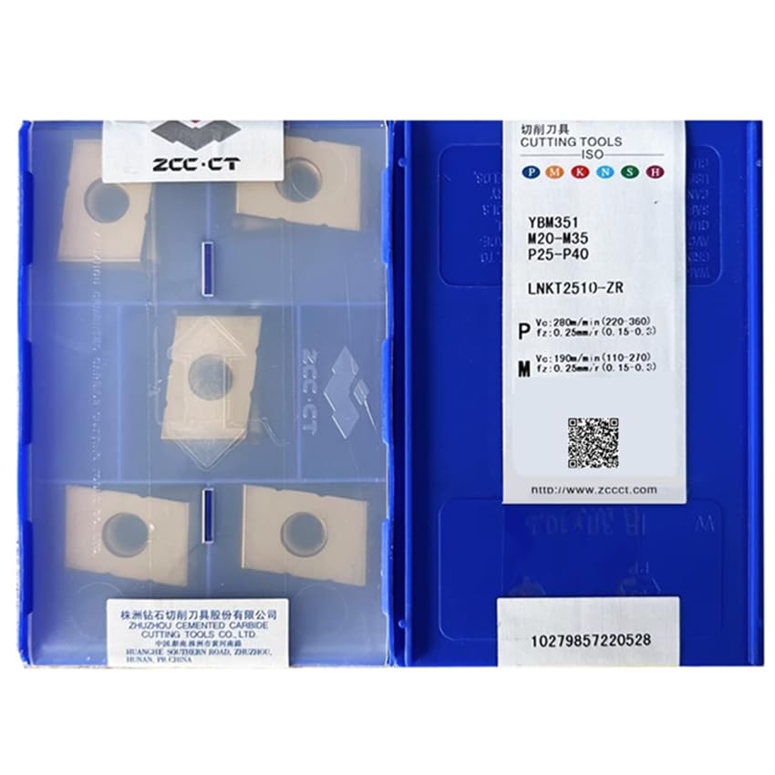 Tool Part for LNKT2510-ZR YBG302/LNKT2510-ZR YBM351/LNKT2510L-ZR YBD252/LNKT2510-ZR YBD252 LNKT2510-ZR CNC Inserts 5pcs/Box - (Angle: LNKT2510L-ZR YBD252 / Shank Diameter: 5pcs (1 Box))