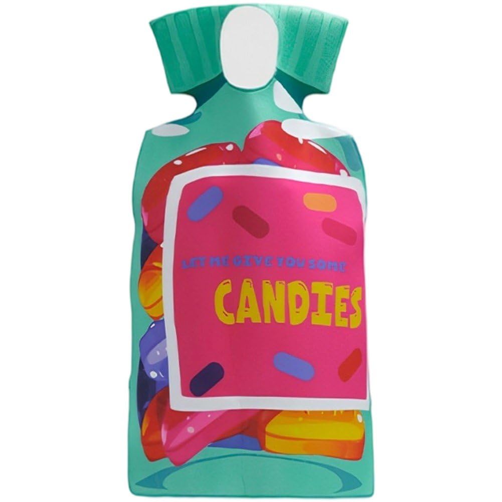Lipfer Novelty Candy Costume Rainbow Candy Outfits Funny Cosplay Costume for Halloween Carnival Masquerade Party Fancy Dress Up