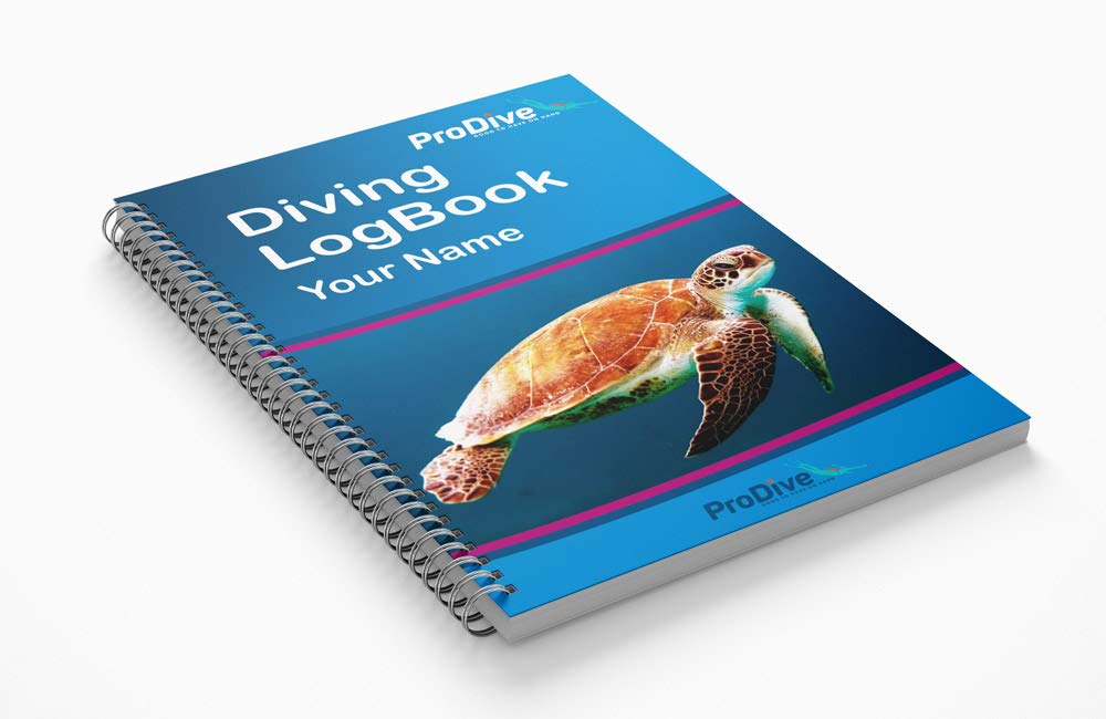 ProDive good to have on hand Personalized Scuba Diving Log Book Your Name Custom Made Logbook Divers Gift Divers PADI (Turtle)