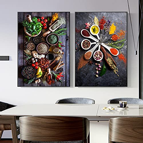 Épice cuisine mur art solution décoration murale pour masquer mur vide - 3