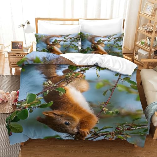 Housse de couette rat hypoallergénique ultra douce en microfibre 3D - 3