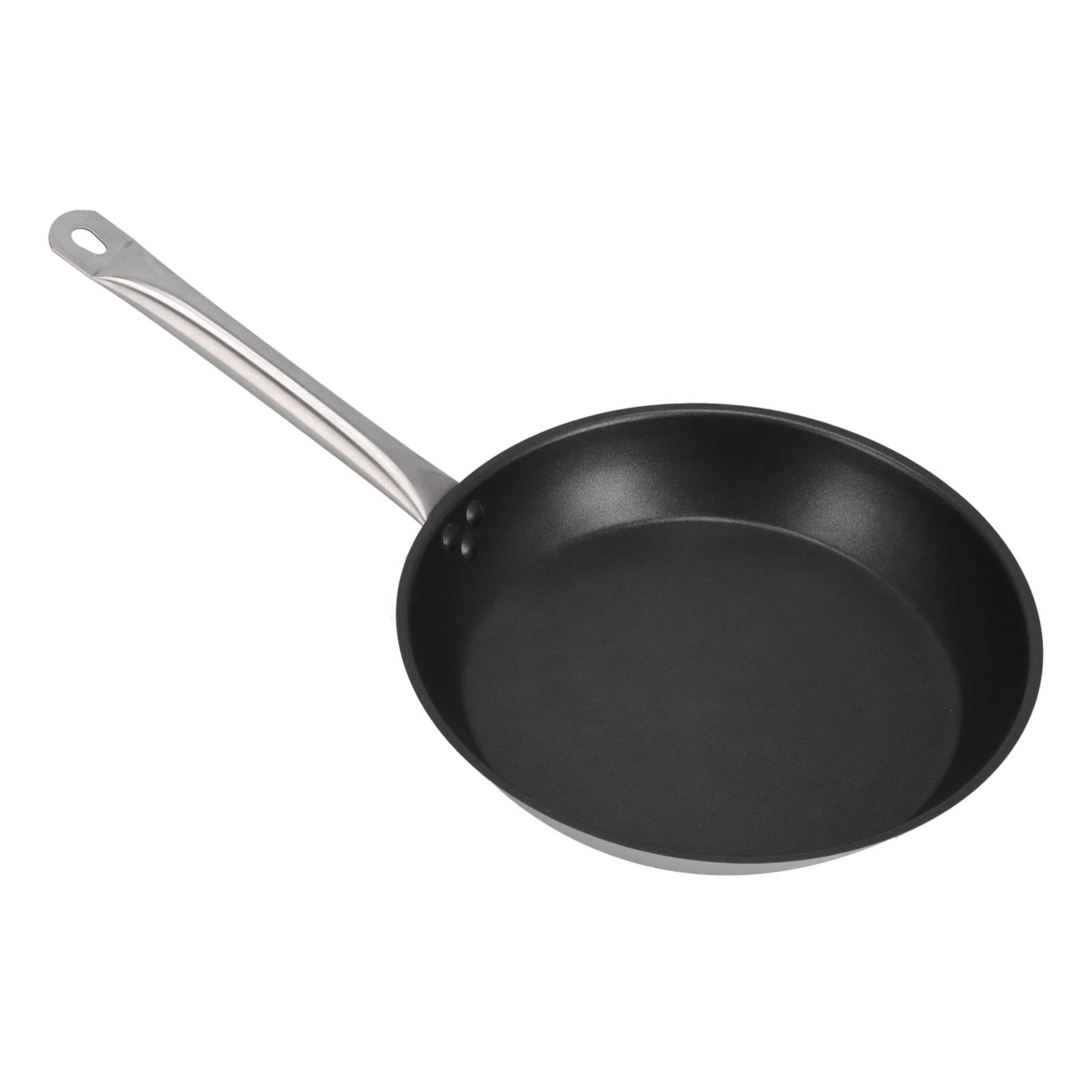 Patelnia ze Stali Nierdzewnej Nieprzywierająca Patelnia do Smażenia 30 Cm 11,8 Cala Stal 304 z Pojedynczym Uchwytem do Omletów i Naleśników Indukcyjnej Gazowej Kuchenki Elektrycznej Kuchnia